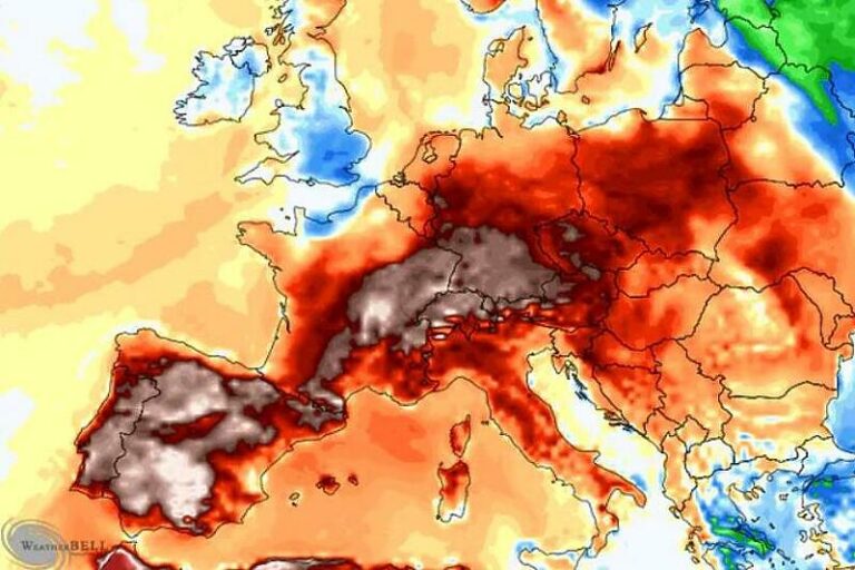 Heat wave hit Spain, measuring record temperatures up to 16 degrees