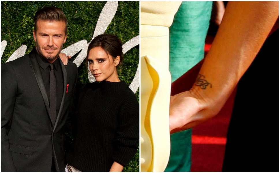 David Beckham had a six-inch tattoo of Victoria