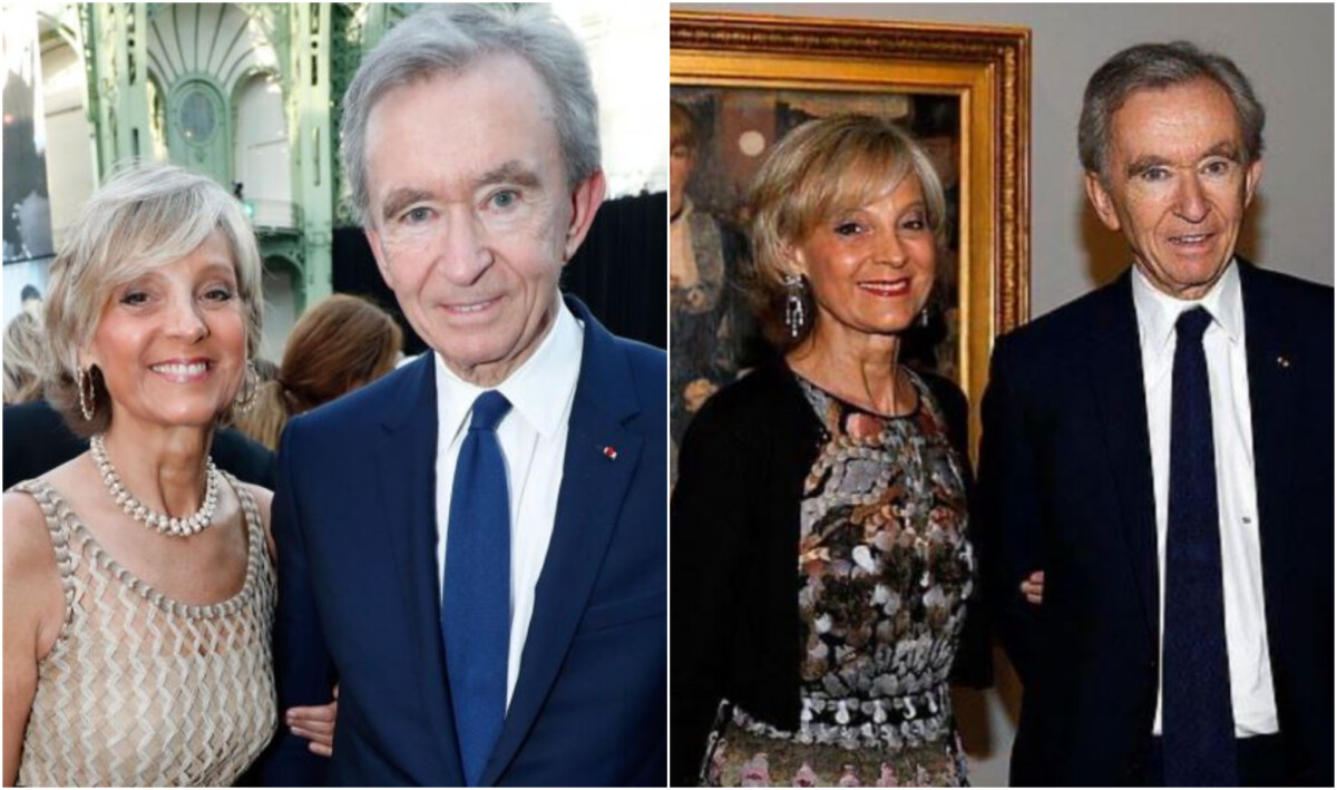 French businessman Bernard Arnault and his wife Helene Mercier
