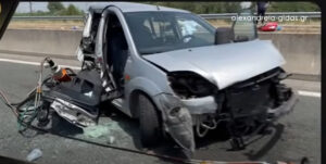 ВИДЕО | 30-годишна Македонка загина кај Солун, три сопатнички во автомобилот се повредени